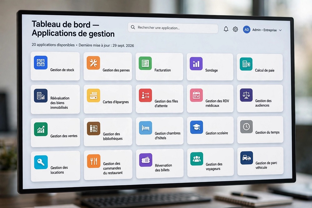 Liste des application web